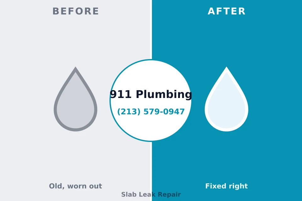 Before and after: plumbing repair Lawton, MI